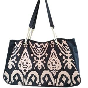 Nomadic Tarpaulin 3way Tote Bag TP 4 Black Water Resistant scroll print